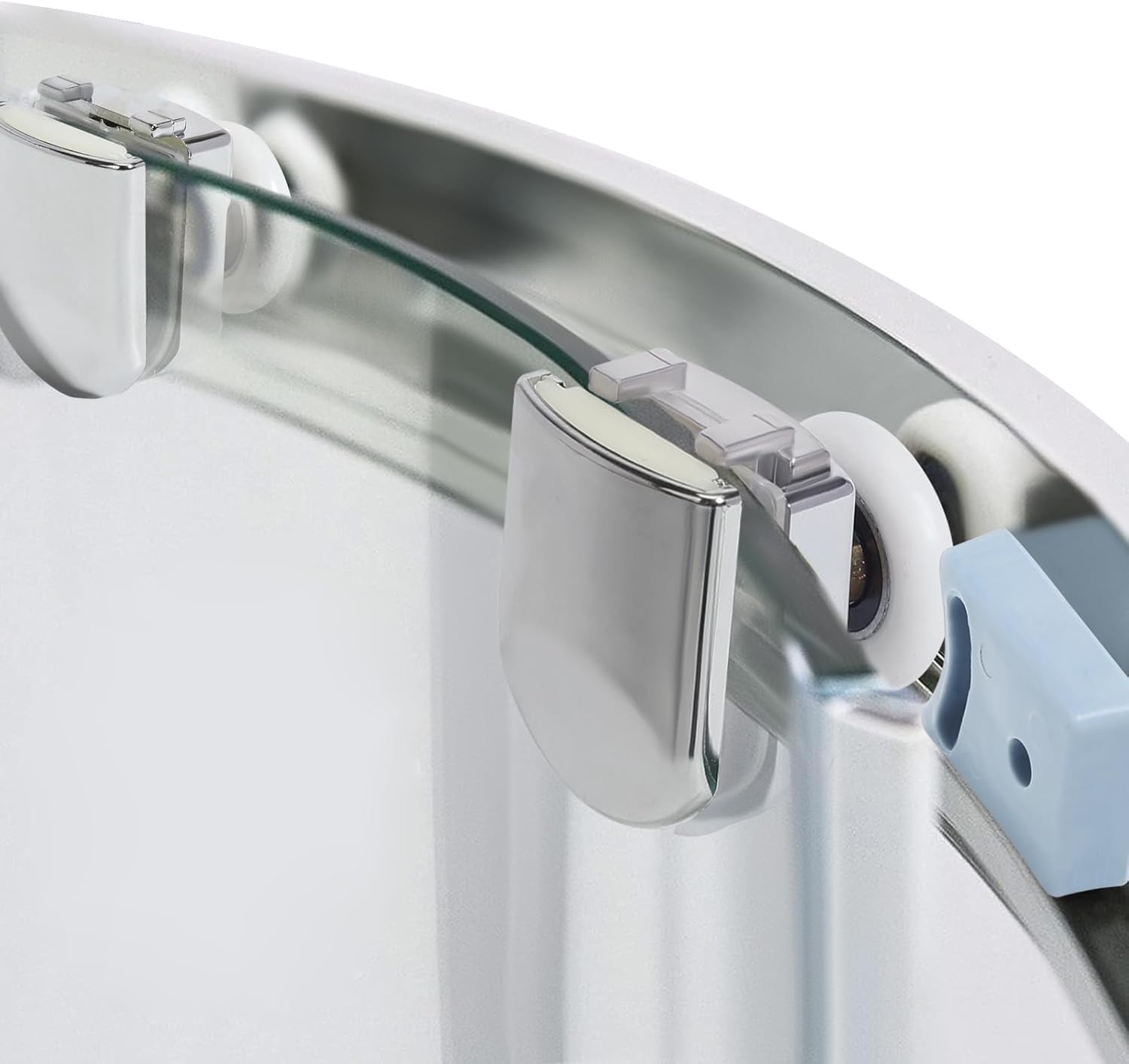 Rotelle lisce per la porta della doccia, lato inferiore, 23 mm, 4 pezzi