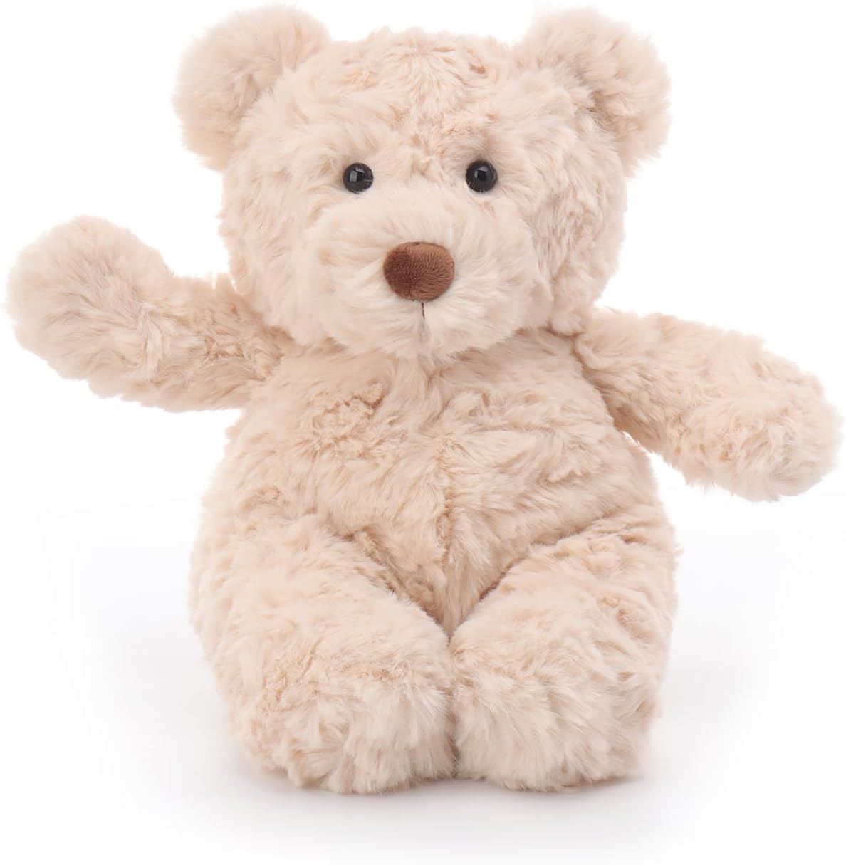 Apricot Lamb Cream Coffee Bear Stuffed Animals for Kids, Soft Cute Plush Toys for Baby Girl and Boy, 8.7 Inches