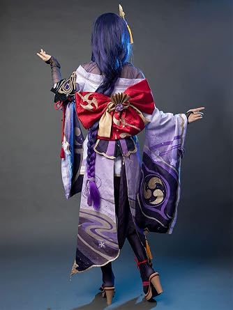 Cosfun Game Genshin Impact Raiden Shogun Cosplay Costume Upgraded Ver.