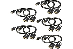 DisplayPort to DVI Cable 6ft 10-Pack: Enhanced Connectivity for Uncompromised Display Performance