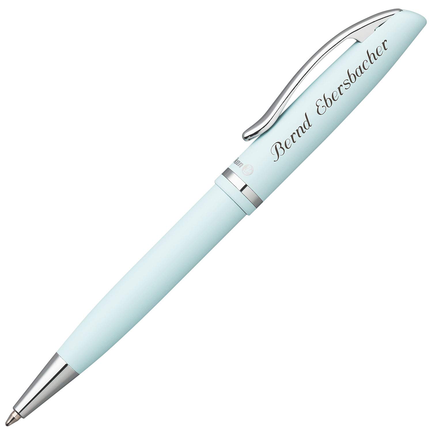 Pel Ikan Jazz Kugelschreiber Mit Gravur – In Pastellblau, Auswechselbare Mine, In Geschenkbox, Made In Germany