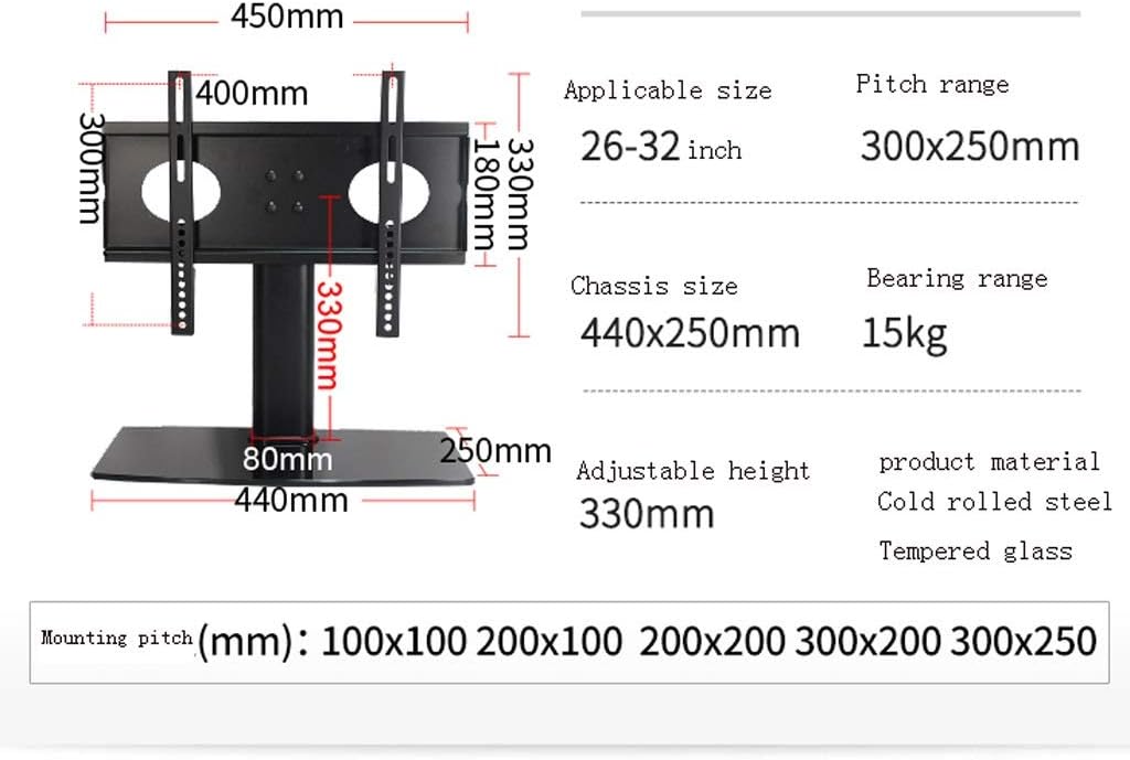 TV Stand LCD TV Base Multi-Function Thickened Reinforced TV Base Bracket for 26-55 Inch TV Mount Stands