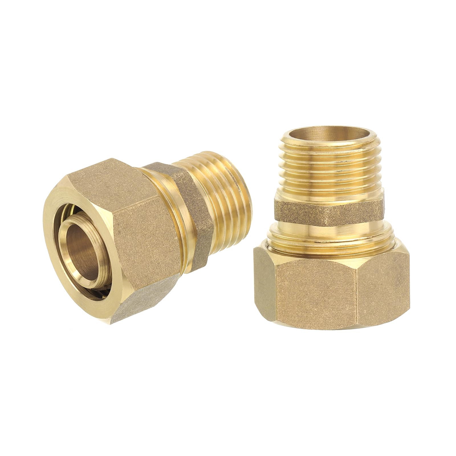 Raccord laiton compression 20mm connecteur droit mâle G1/2 union tube