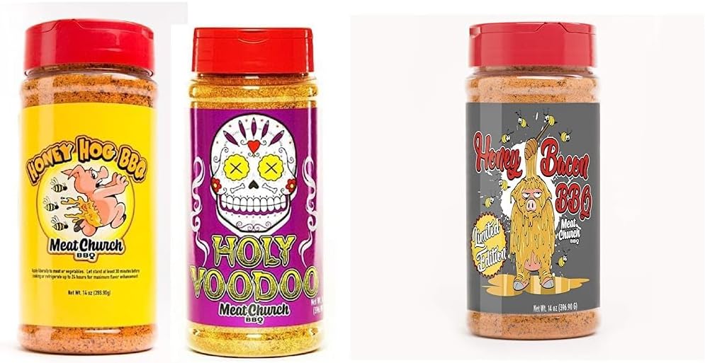 Meat Church BBQ Rub Combo Honey Hog (14 oz) and Holy
