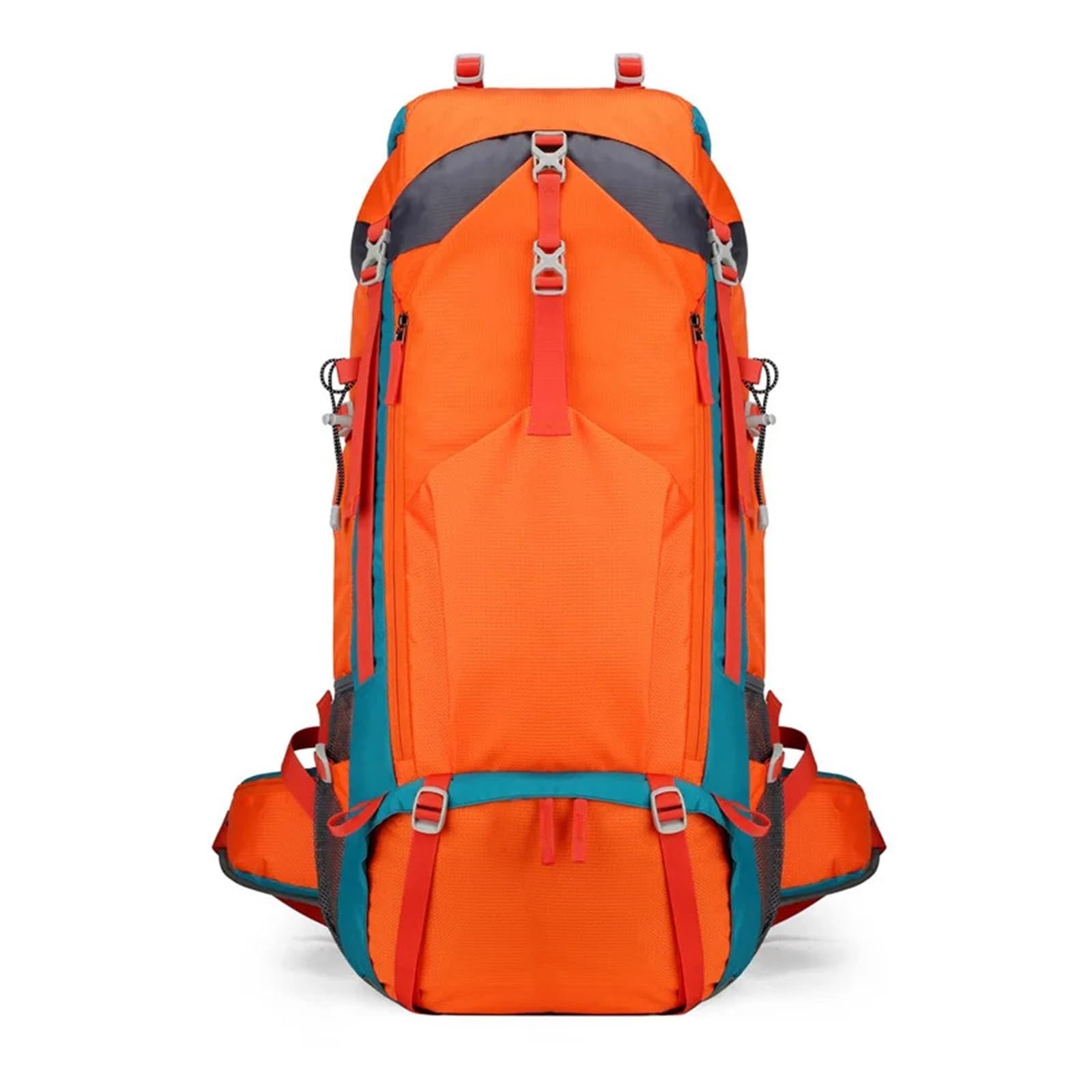 70L wasserdichter Camping-Wander-Bergsteiger-Rucksack(Orange)