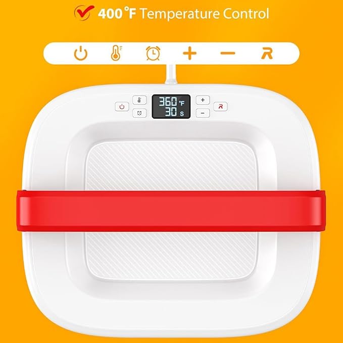 Termofijadora Manual ZJchao, Calentamiento Rápido 400°F, Temporizador miniatura 9