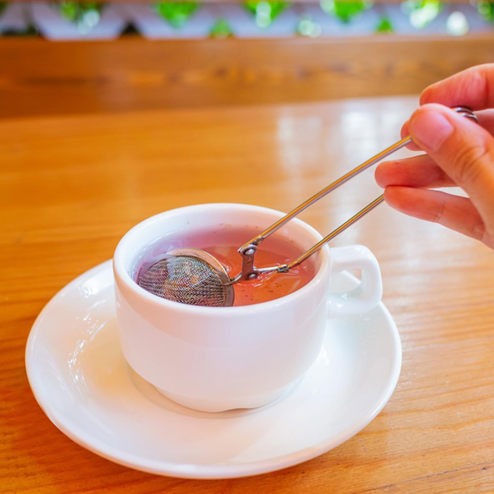 4 Piezas Infusor de Bola de Té, Bolas de Té de Acero Inoxidable, Infusor de Té, Pinza de Filtro de Té, Reutilizable, Bolas Infusoras para Hojas Sueltas, Especias, Hierbas y Condimentos