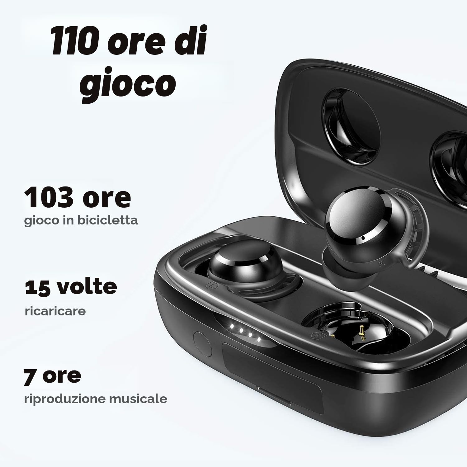 Tribit FlyBuds 3 Cuffie Bluetooth in-ear, 110 ore, auricolari wireless