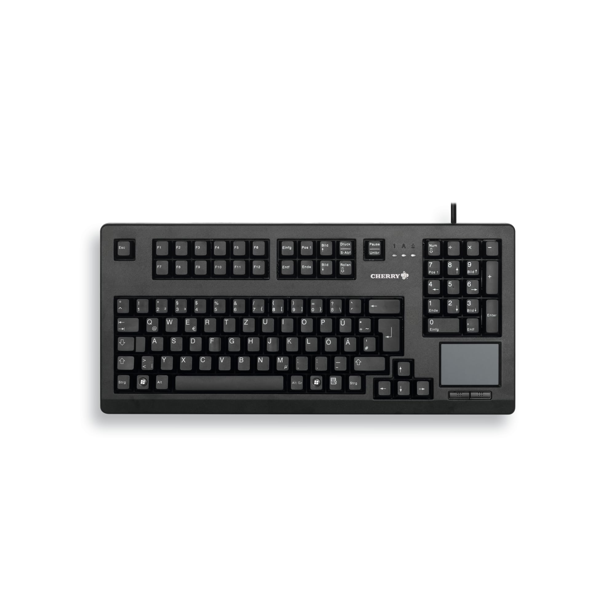 CHERRY TouchBoard G80-11900 tastiera Ufficio USB QWERTY Nordic Nero (CHERRY G80-11900 TOUCHBOARD - PAN-NORDIC) - Versione Tedesca
