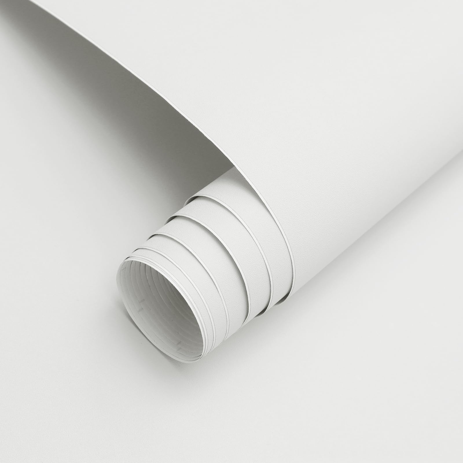 Timeet Klebefolie Weiß Matt Warmweiß Möbelfolie Selbstklebend 60x500cm Klebefolie Möbel Weiss Modern Tapete Weiß Möbelaufkleber Wasserdicht Vinyl Folie für Möbel Küche Schränk Wände