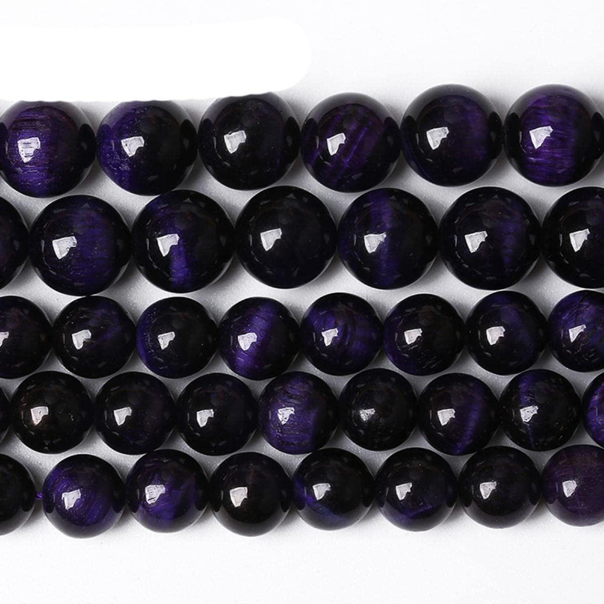5A naturalne fioletowe tygrysie oko kamień agat koraliki okrągłe luźne perły do produkcji biżuterii DIY bransoletka akcesoria 15 quot; 4, 6, 8, 10, 12, 14 mm-5A, fioletowe tygrysie oko, 14 mm, 27 do