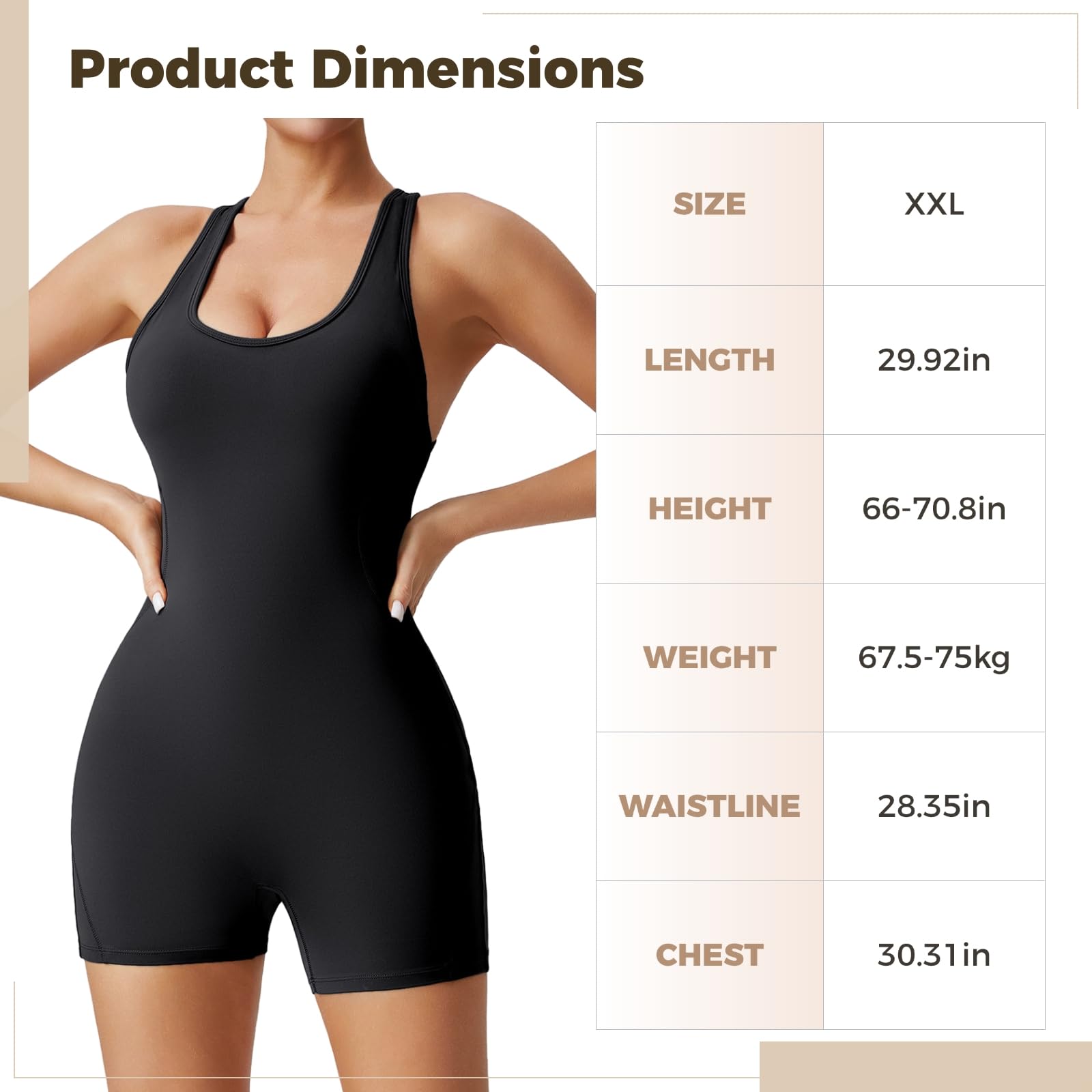Tuta da palestra monopezzo da donna, body elasticizzato per allenamento, elegante vestito nero per fitness, tessuto ad alta flessibilità, abbigliamento atletico, nero