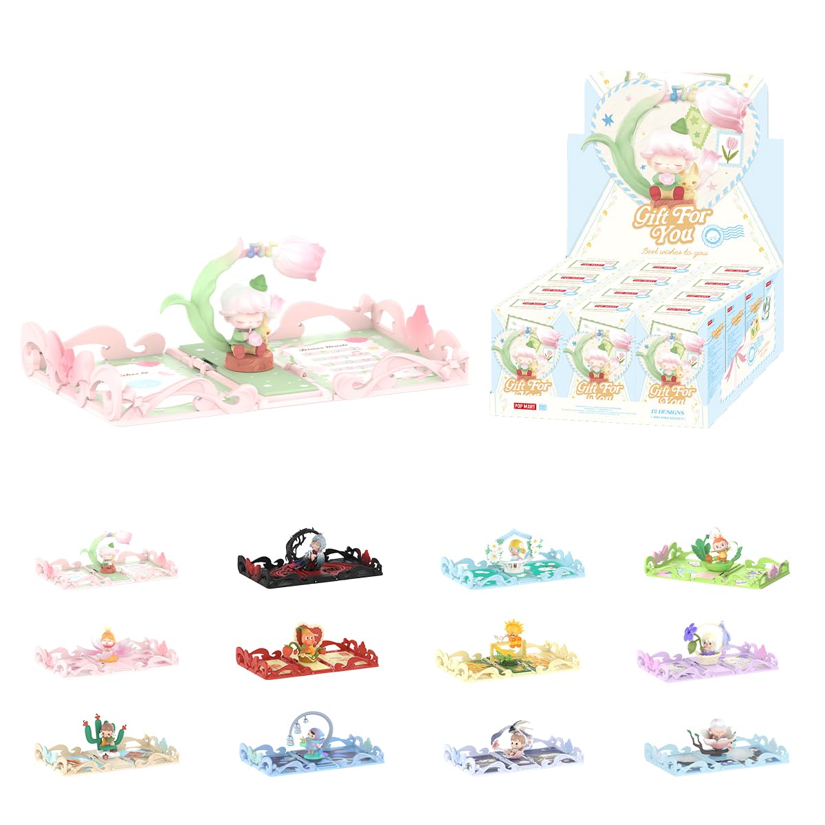 POP MART Gift For You Greeting Card Series Scene Sets Whole