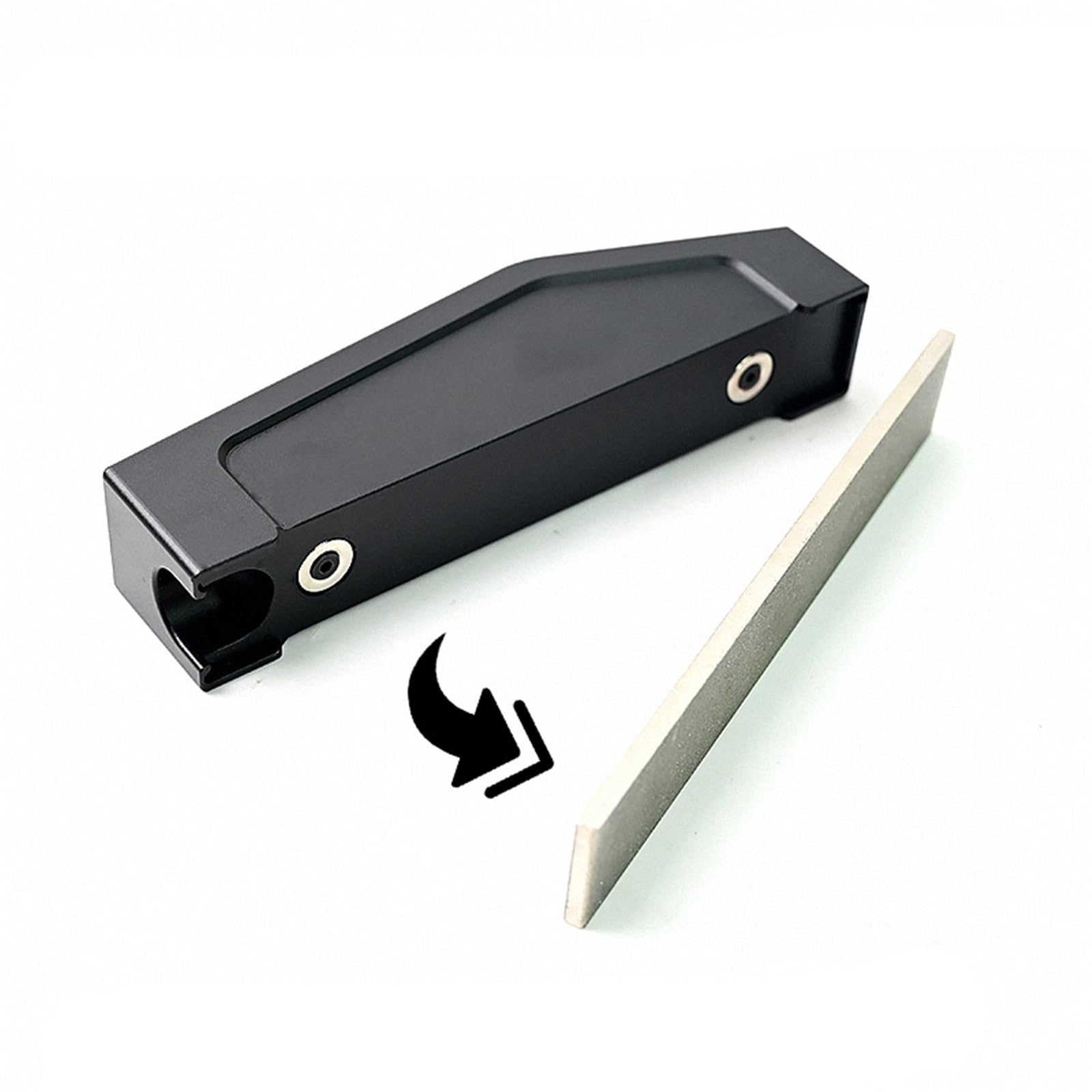 Magnetyczny Aluminiowy Uchwyt Poziomujący Pilnik Diamentowy Piasek Folkowy Do Wymiany Progów Gitary Elektrycznej I Narzędzia Do Szlifowania Akcesoria do narzędzi gitarowych(Alloy handle)