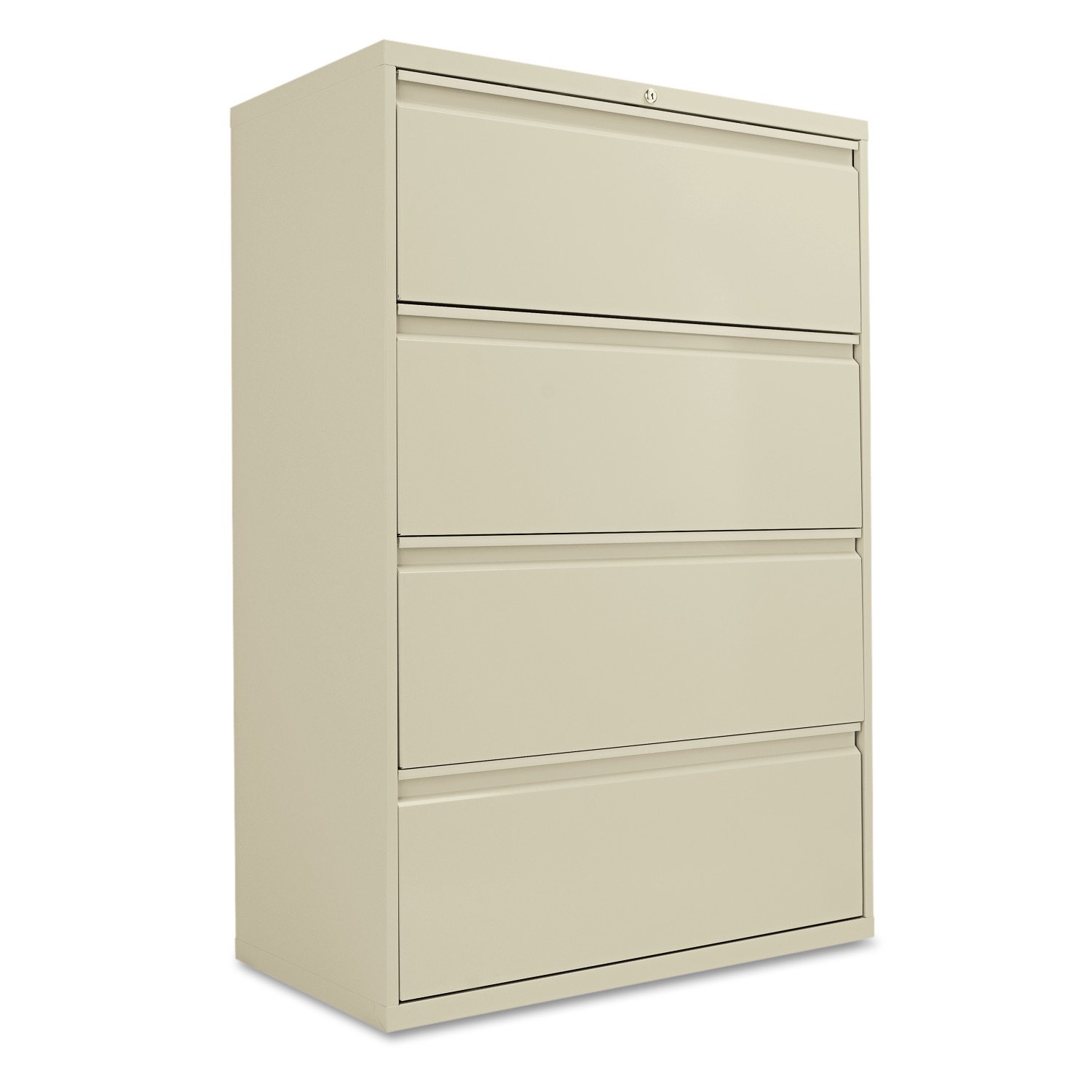 Alera ALELF3654PY Four-Drawer Lateral File Cabinet, 36w x 19-1/4d x 53-1/4h, Putty
