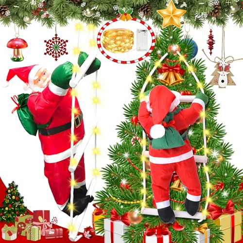 NEMMXUB Weihnachtsmann-Kletterseilleiter,...
