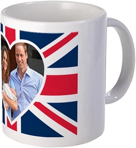 Taza de 11 onzas - Royal Baby - Taza de William Kate - S White "
