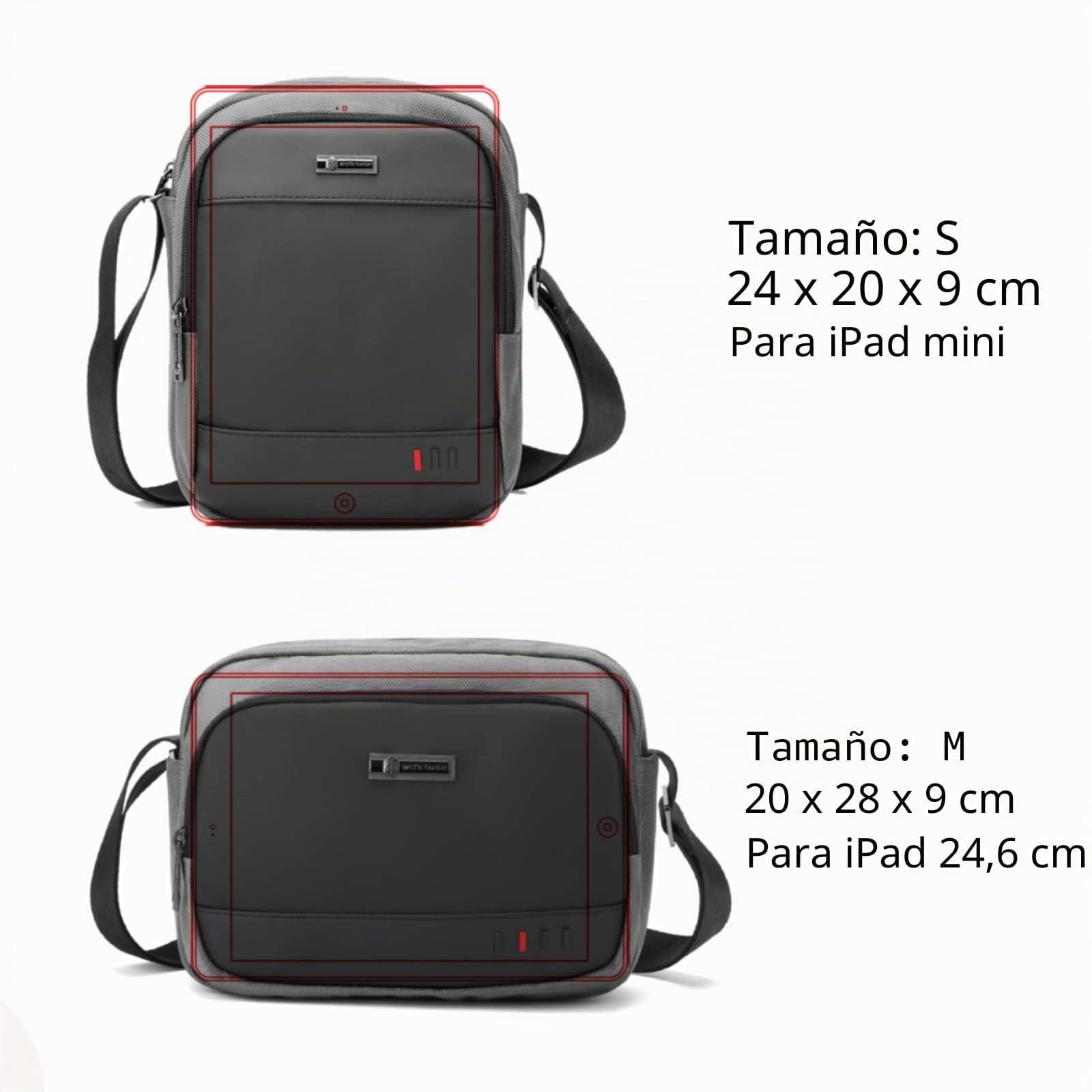 BAIGIO Bolso Hombre Bandolera Casual Bolso Hombre Pequeño Bolsa Bandolera para Deporte, Viaje, Trabajo