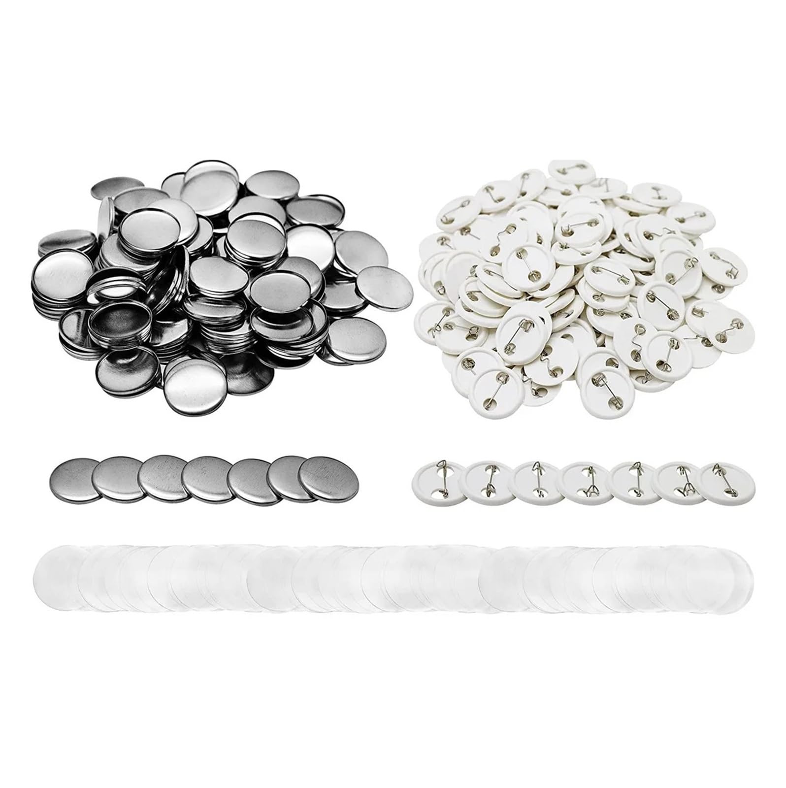 Części do maszyn produkcji guzików z przypinkami 100 szt., materiał na części przypinek 25/32/37/44/58/75 mm, materiały eksploatacyjne Wystarczające zestawy(32mm)