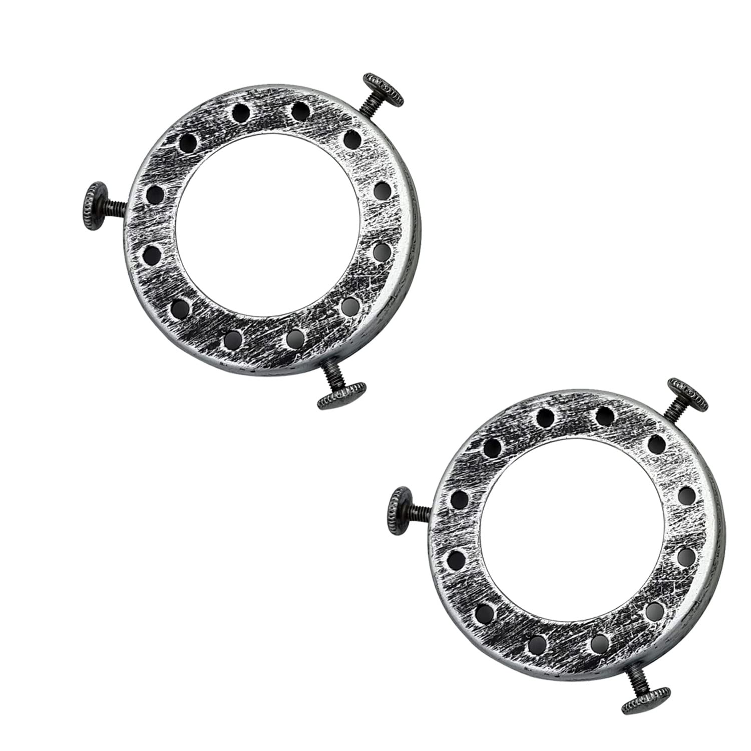 LEDSone 2 Pack Vintage Lamp Shade Rings, Retaining Collar for Light Fitting