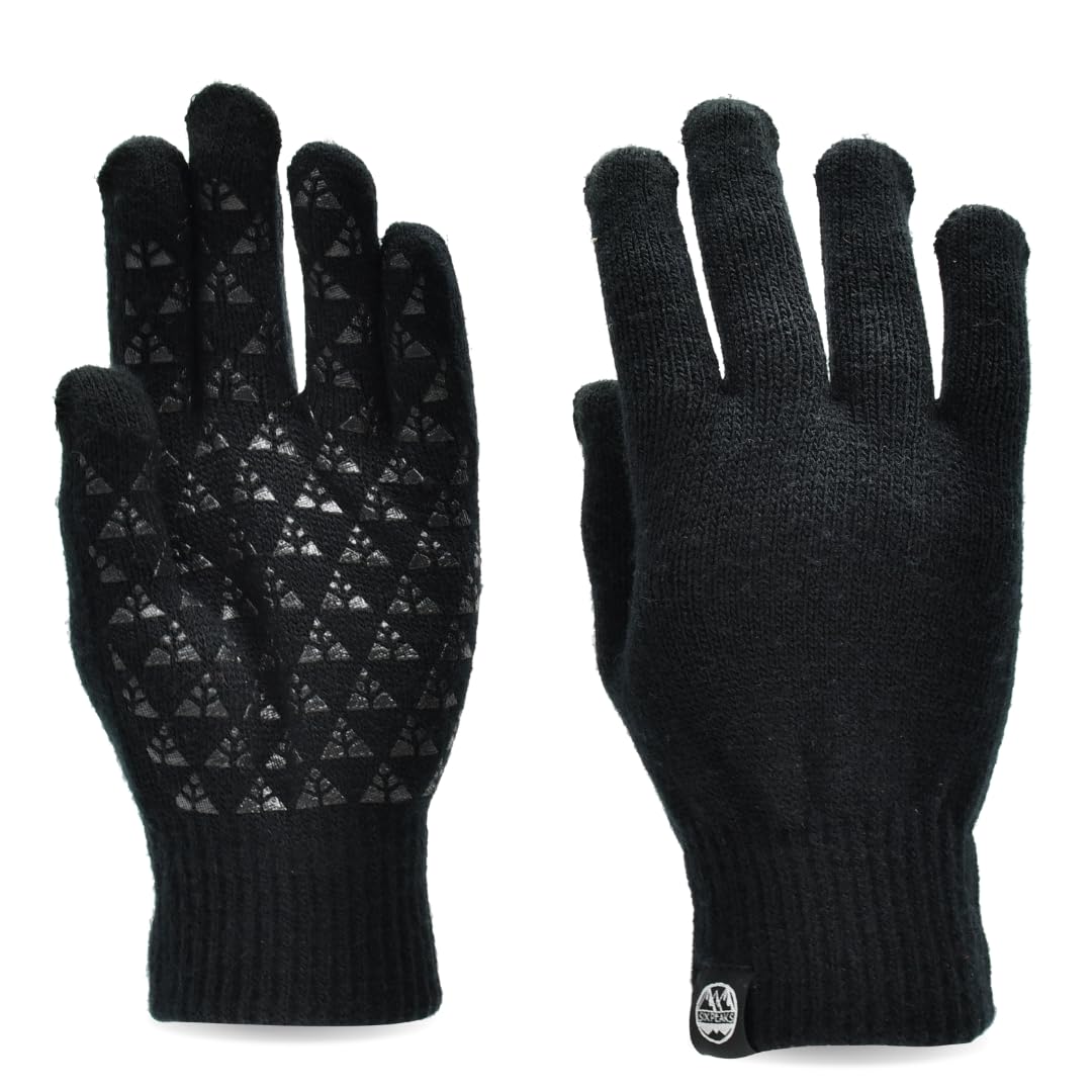 Six Peaks Unisex Noir Knitted Gloves Winter