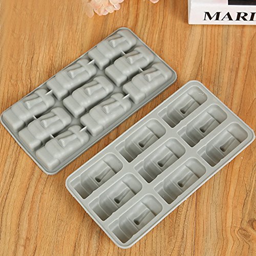 Hiparty 2 Pcs 9 Cavity Easter Island Moai Head Stone Statues Ice Cube Trays Tpr Chocolate Candy Jello Soap Mold thumb #3