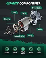 Vista 5 de SCITOO Arrancadores aptos para John Deere Farm 425 Lawn 425/445 93-On para vehículo utilitario John Deere UTV Gator 6x4 HPX Trail Gator 18012N John