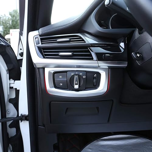 CHEYA ABS plástico coche interruptor decoración marco ajuste accesorios para BMW X5 f15 2014-2018 (cromo)