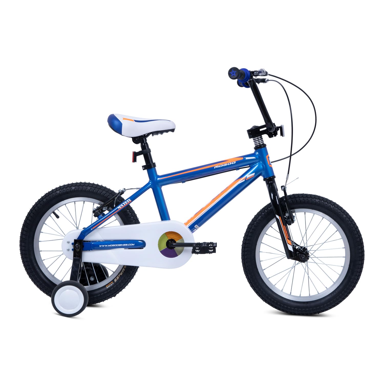 Mogoo Matrix Kids BMX Aluminum Alloy Lightweight Bike for 5-10 Years Old Boys Girls, Adjustable Height, Handbrakes, Gift for Kids, 16 Inch Bicycle with Training Wheels, 20-Inch with Kickstand