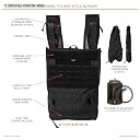 5.11 Tactical Water Hydration Carrier Pouch Backpack Attachment, PC Convertible, Black, Style 56665ABR gallery image