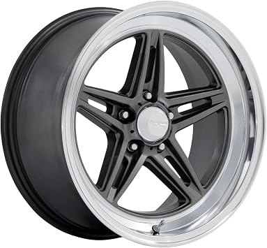 18x7 American Racing VN514 Groove Anthracite W/Diamond Cut Wheel 5x4.75 0mm