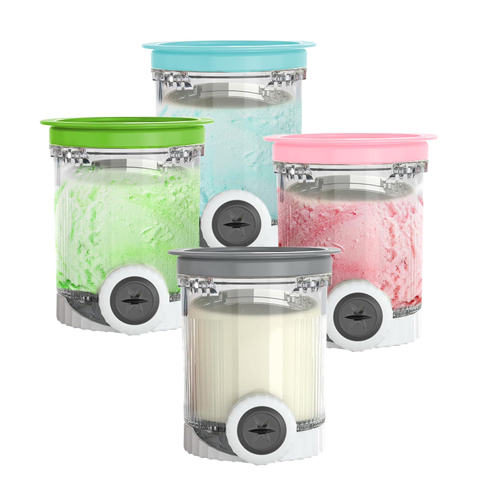 MAOOY 4 Coupes Accessoires Pour Machine A Glace Ninja,600ml, Pot Ninja - 10