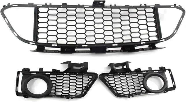 Front Bumper Centre Grille Fog Light Grill Fog Lamp Cover Lower Grille Auto Parts Compatible for BMW F30 F31 F35 M Sport 2012-2018