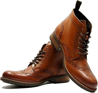 Leather Brogue Boot (Lace-up)