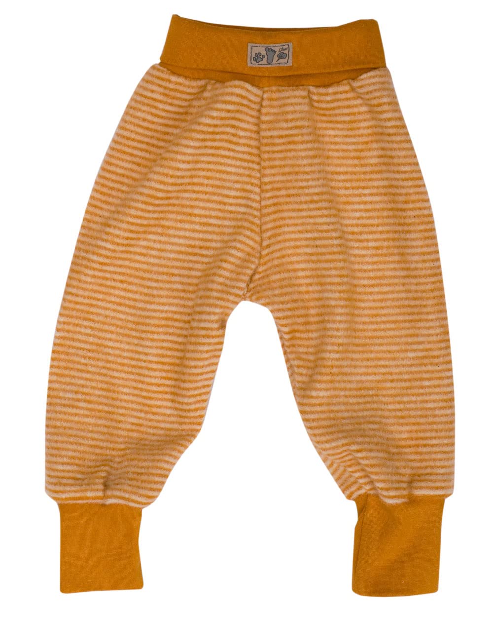 Lilano, Baby Fleece Trousers, 100% Wool (kbT), Curry/Natural, 74