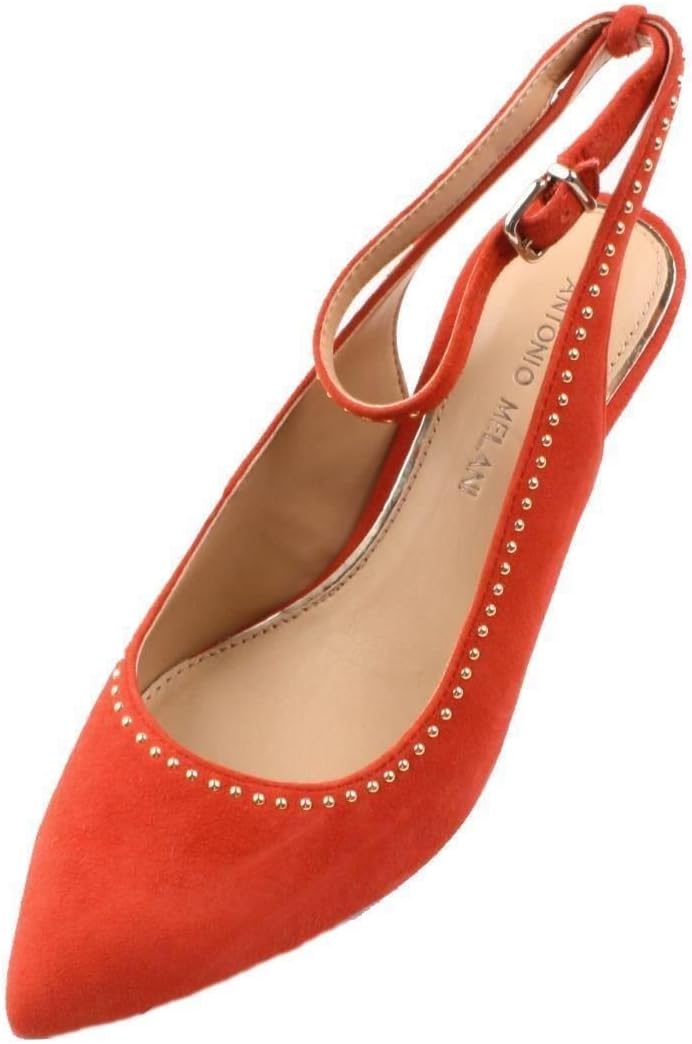 Antonio Melani Sonyah Womens Tomato Puree Slingback Pumps