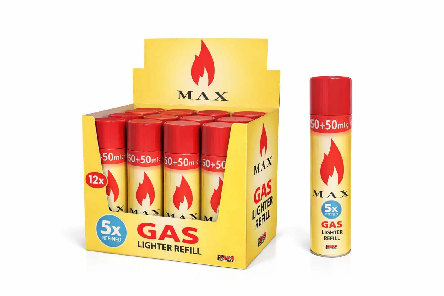 MAX Gas per Accendini 300 ml – Ricarica Universale Butano Alta Purezza – Per Accendini e Accendigas – Uso Casa e Outdoor - 3