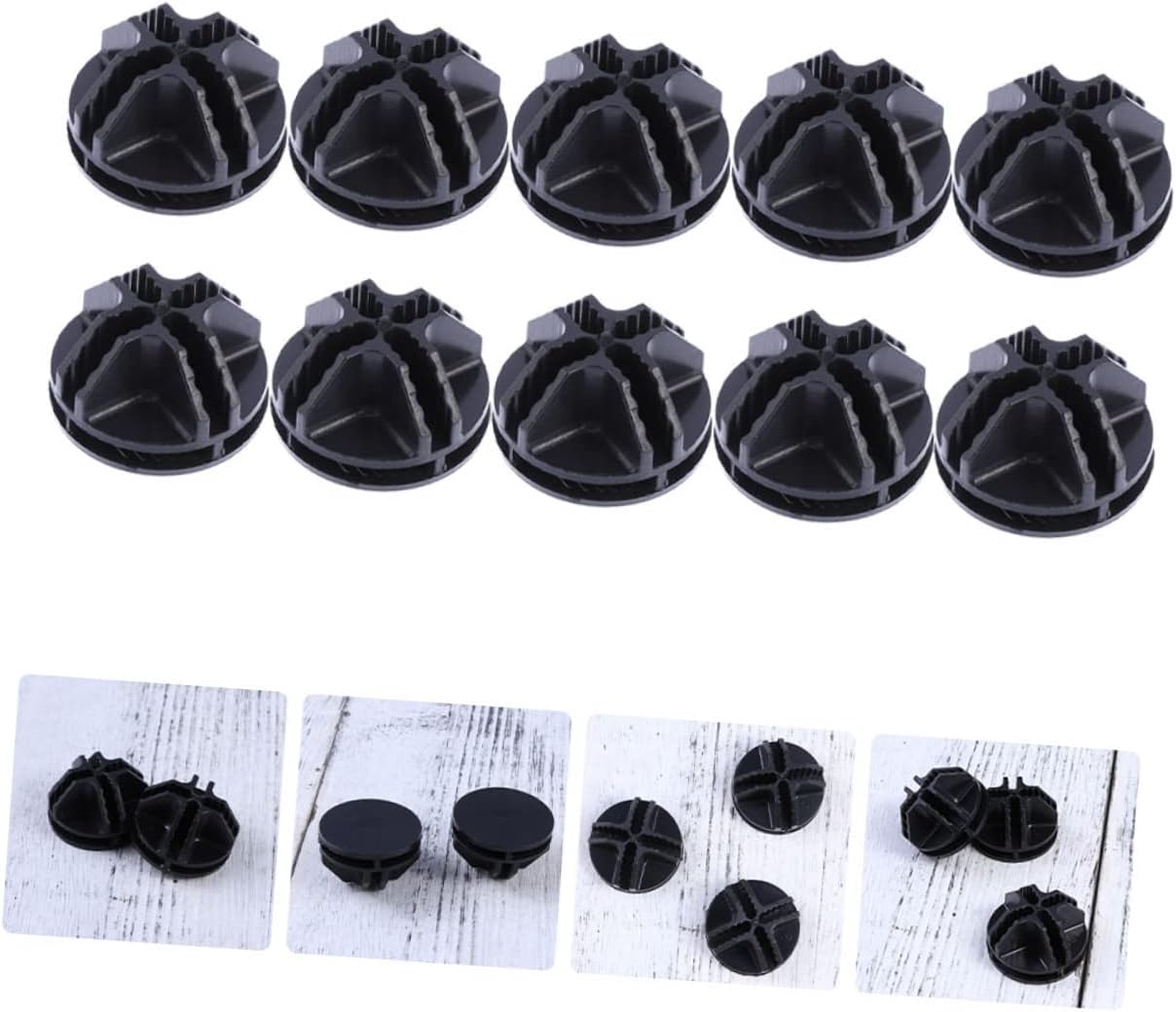 KOMBIUDA 30pcs Modular Closet Storage Cabinet Buckles Fixed Buckle for Diy Shelves