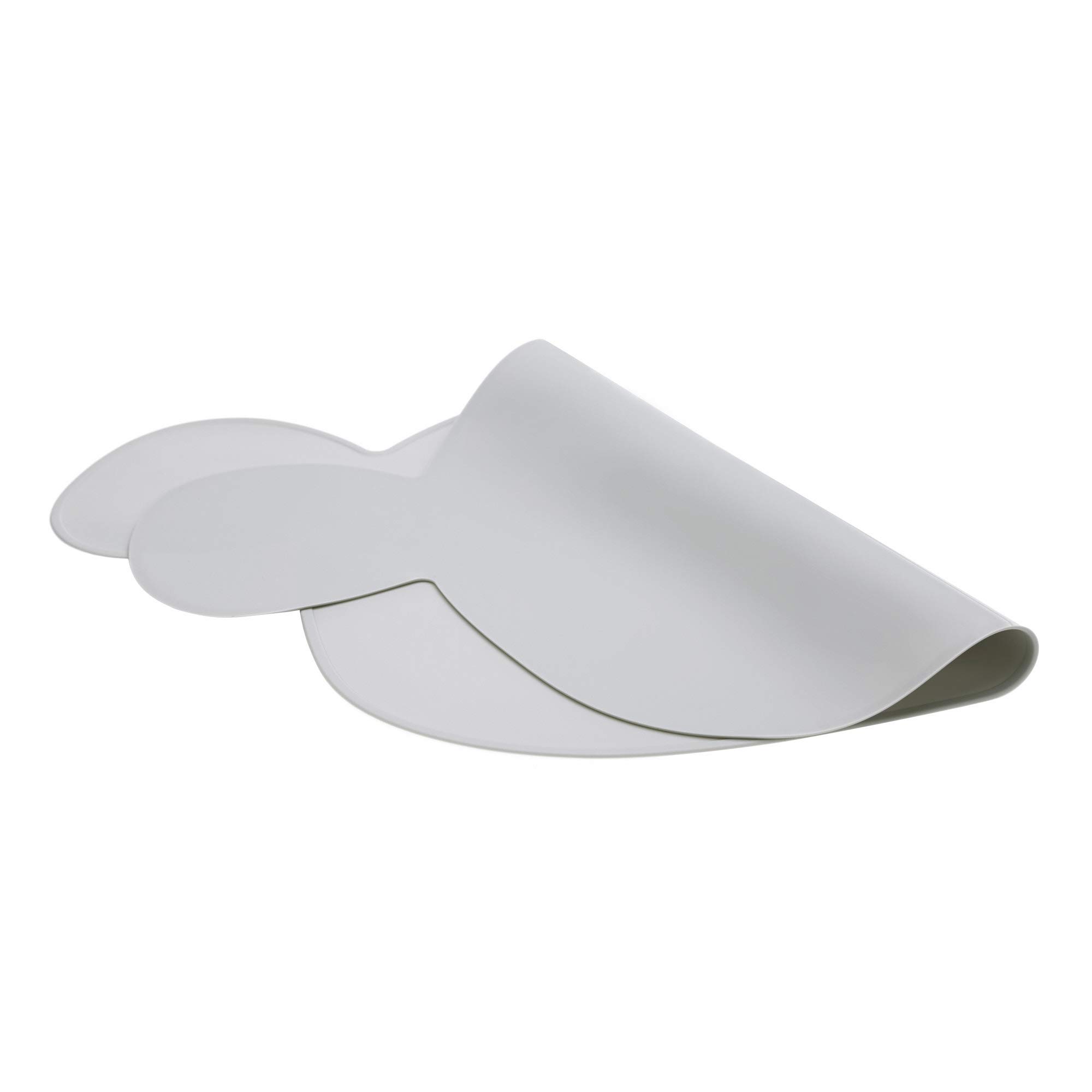 LÄSSIG Set de table en silicone/Little Chums Souris gris