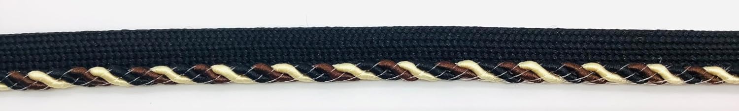3/8" Cordedge - 10 Yards (Black, Brown & Tan)