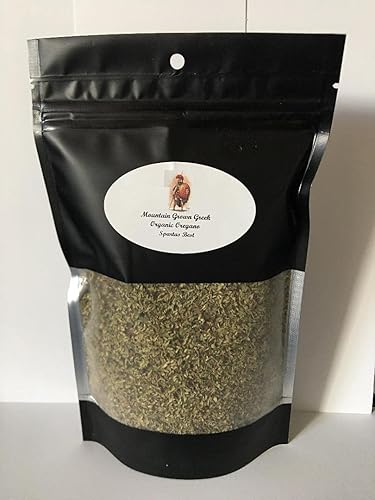 Orégano griego orgánico seco cultivado en montaña