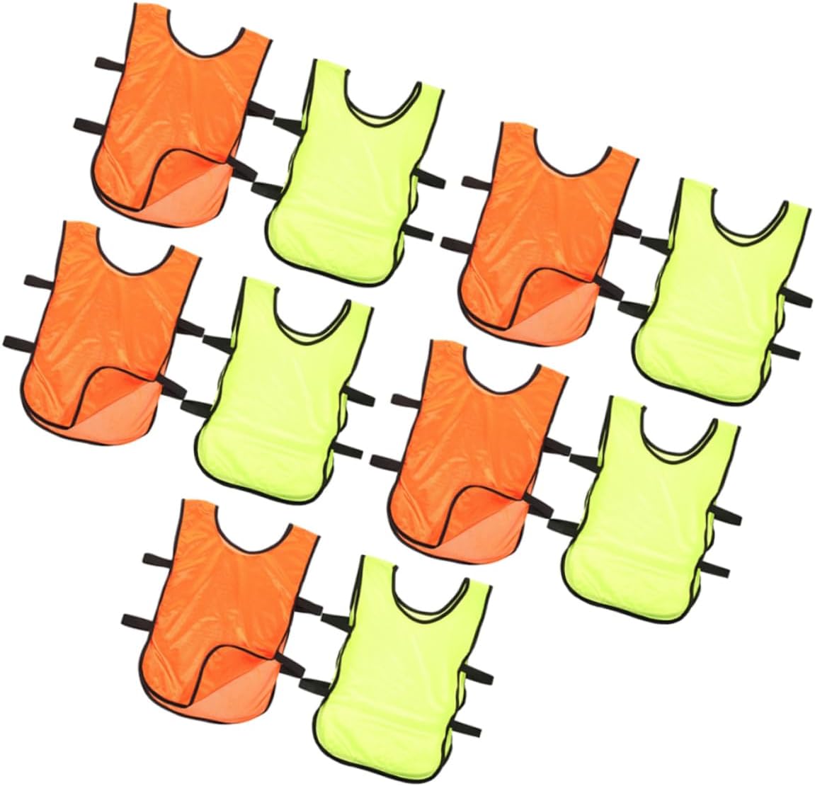 10pcs Washable Soccer Training Vests Breathable Pinnies for Boys and Girls Sports Reversible Soccer Uniforms for and Practice