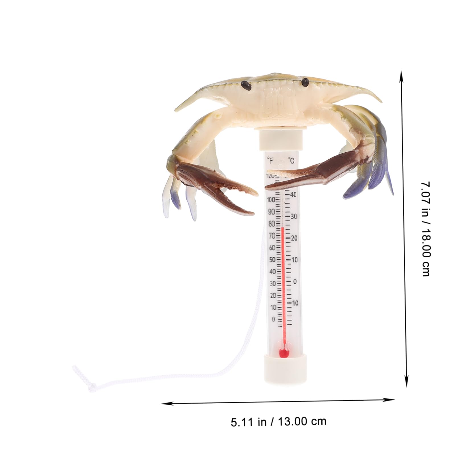 PRETYZOOM 4 Stück Schwimmbad-thermometer Poolthermometer Für Den Sommer Schwimmendes Poolthermometer Schwimmbadstütze Party-schwimmthermometer Sommer Badewannenthermometer Plastik