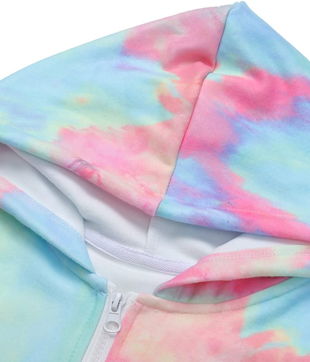 storeofbaby Girls Zip Up Hoodie Casual Long Sleeve Jacket Lightweight Sweatshirt with Pockets - Image 2