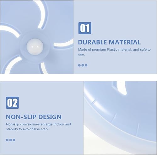 Miniatura 4 de Rueda de hámster silenciosa para mascotas, correr, deportes, ejercicio, rueda para correr, hámster, rata, jerbo (azul)