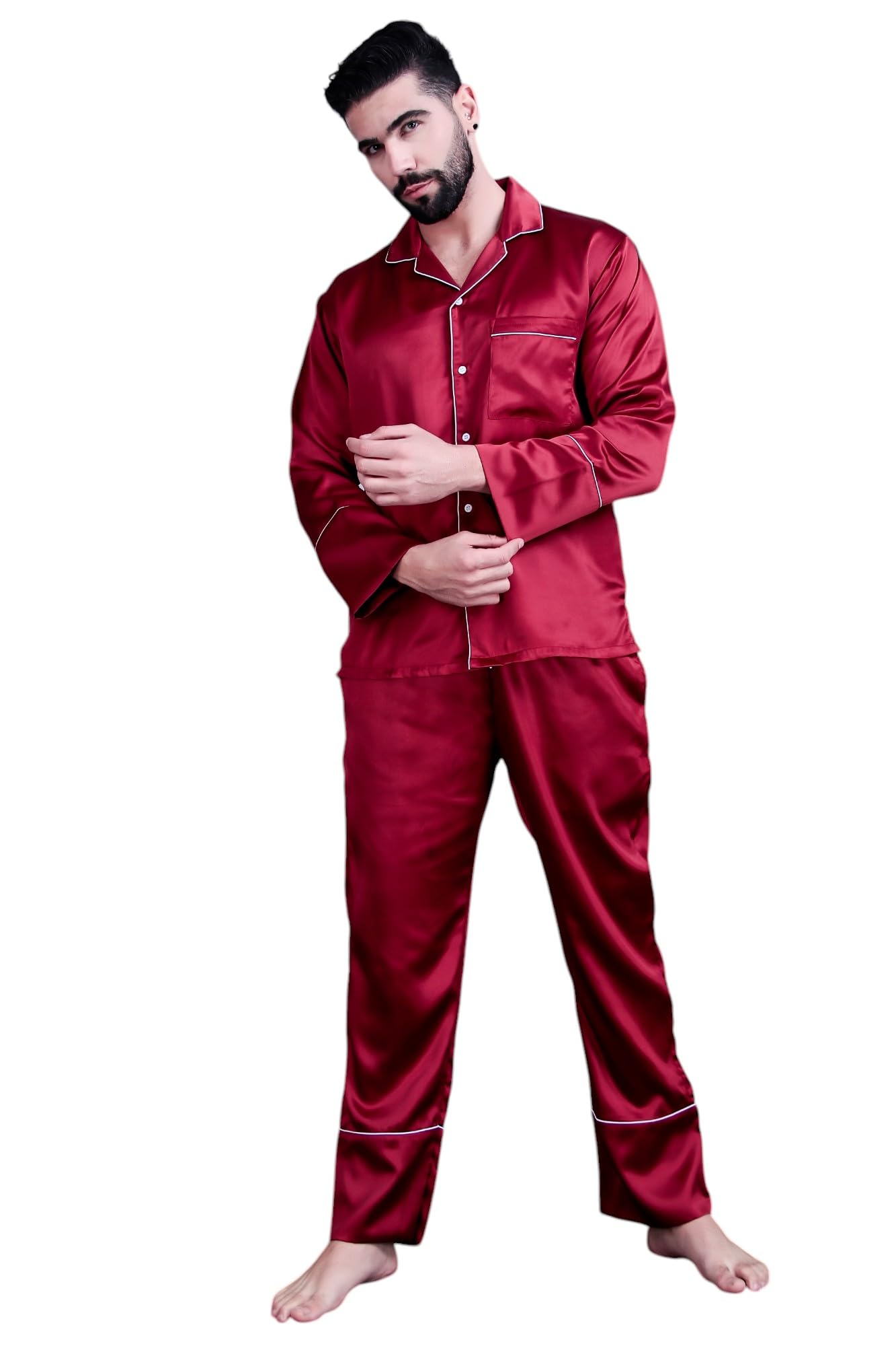 bellababebysk Luxury Nightsuit for Gentlemen | Size XS to 3XL | Premium Nighsuit | Luxury Co Ord Set | Pjyama Set | Travel Outfit-picture-51