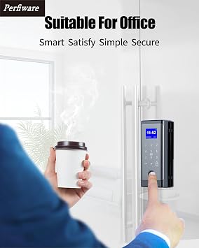 Smart Glass Door Locks,Perfiware Biometric Fingerprint 4in1 Glass Gate Locks LG2215,No Drill Keyless Entry Door Locks,Great for Home,Window,Front Door,Green House,Cabinet,Office,Hotel