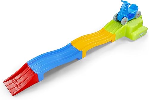 Miniatura 7 de Simplay3 Montaña rusa expandible de lujo con pistas, pista de carreras de descenso para niños en crecimiento, juguete para niños en interiores y