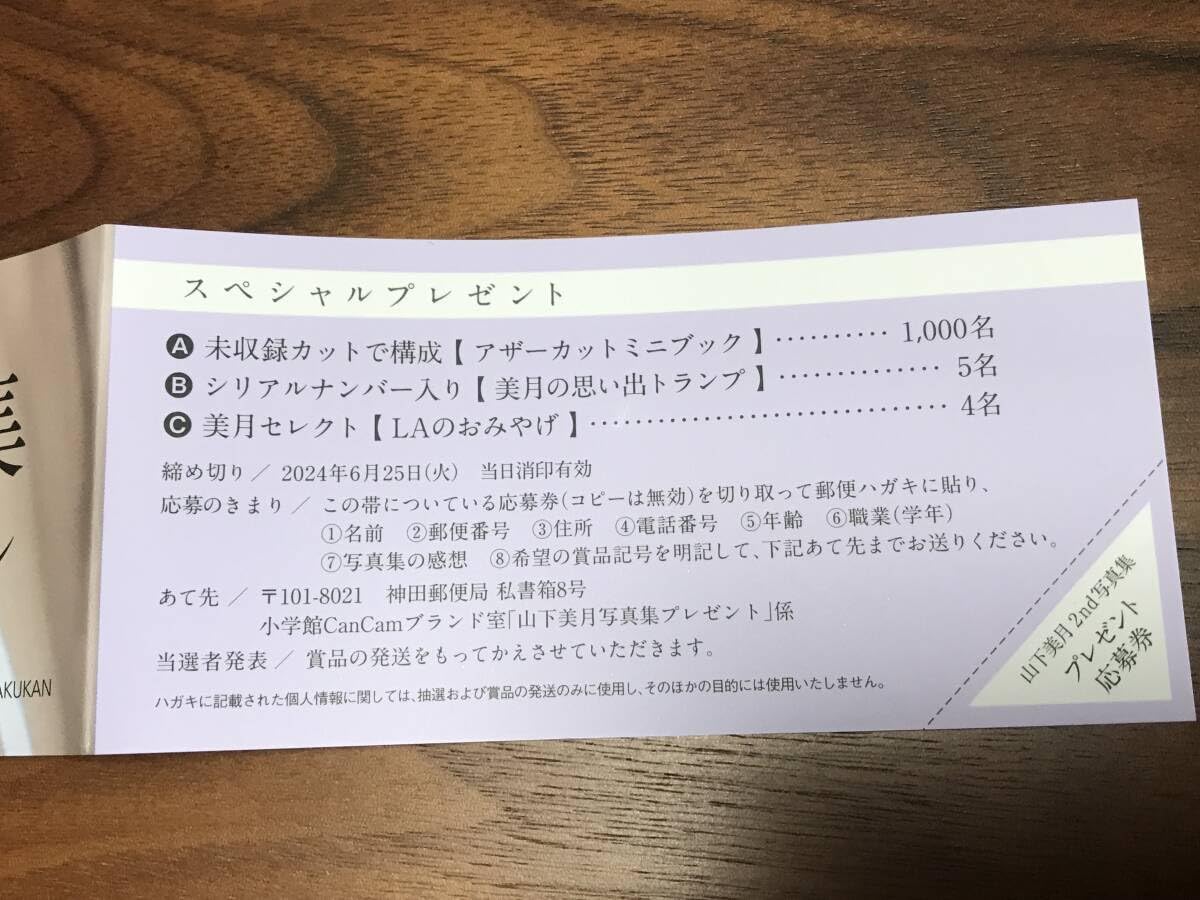 Amazon.co.jp: 山下美月 乃木坂46 応募券1枚 2nd写真集「ヒロイン 