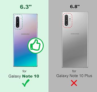Silverback for Galaxy Note 10 Case, Moving Liquid Holographic Sparkle Glitter Case with Kickstand, Bling Diamond Rhinestone Ring Slim Girls Women Case for Samsung Galaxy Note 10 - Green